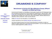 Tablet Screenshot of drummondinc.com